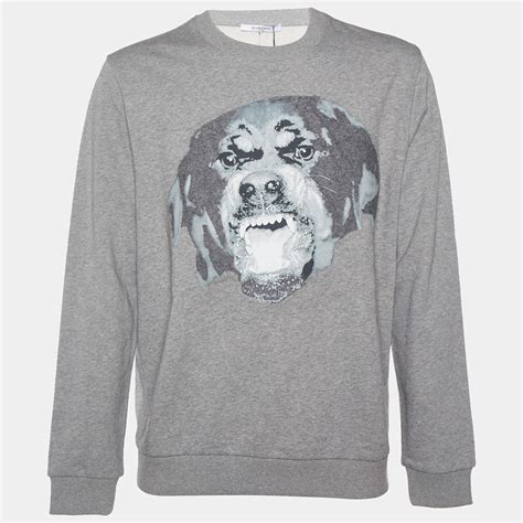 givenchy roitweiler sweater grey|givenchy crew neck rottweiler.